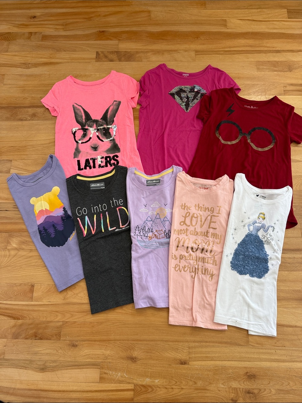 Girls' Short Sleeve Graphic Tee Set